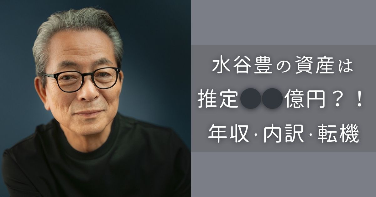水谷豊　資産