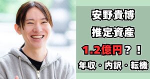 安野貴博 資産