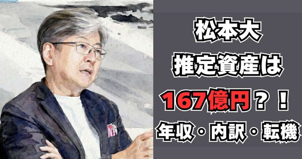 松本大　資産